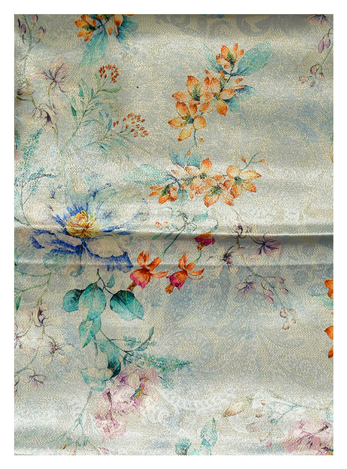 Y 11- Print Silk Jacquard